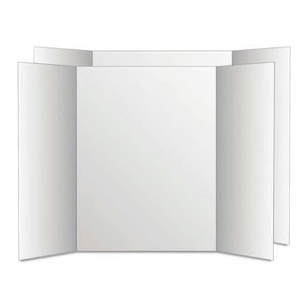 Royal Brites Royal Eco Brites Too Cool Tri-Fold Poster Board, 28" x 40", White/White, 12/Carton 27136